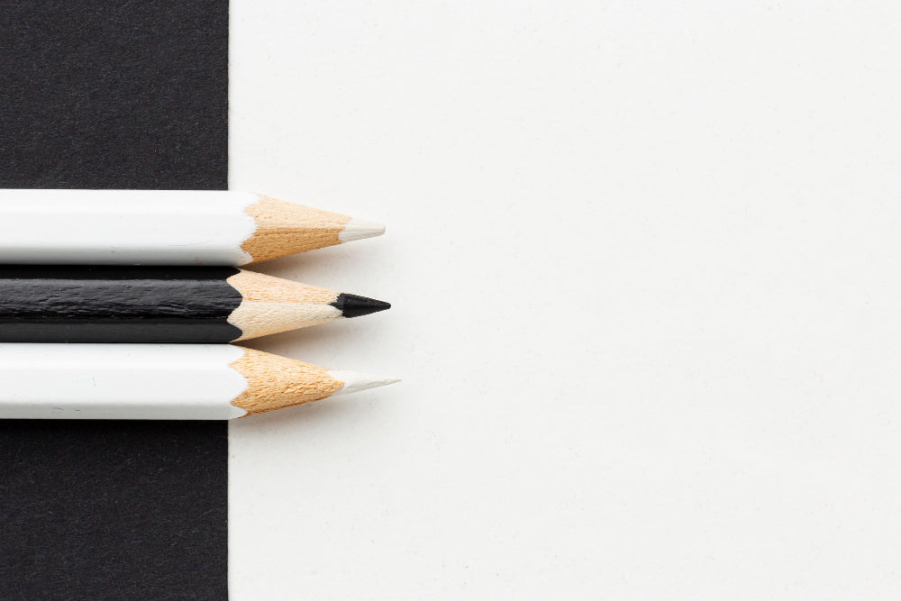 White Charcoal Drawing Pencil